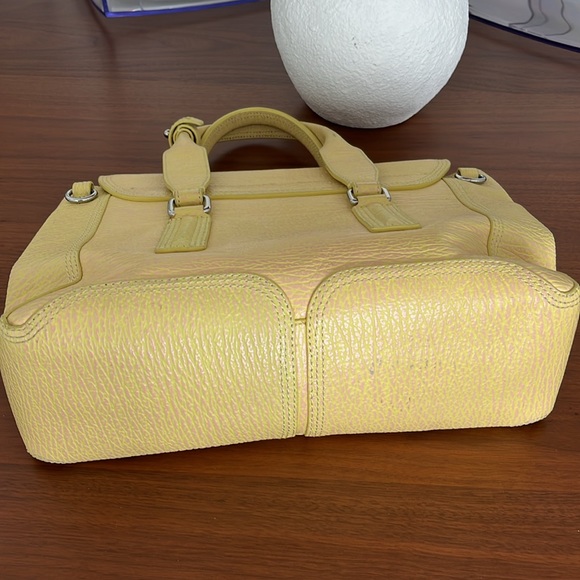 3.1 PHILLIP LIM Textured Calfskin Satchel Yellow - Picture 5 of 16
